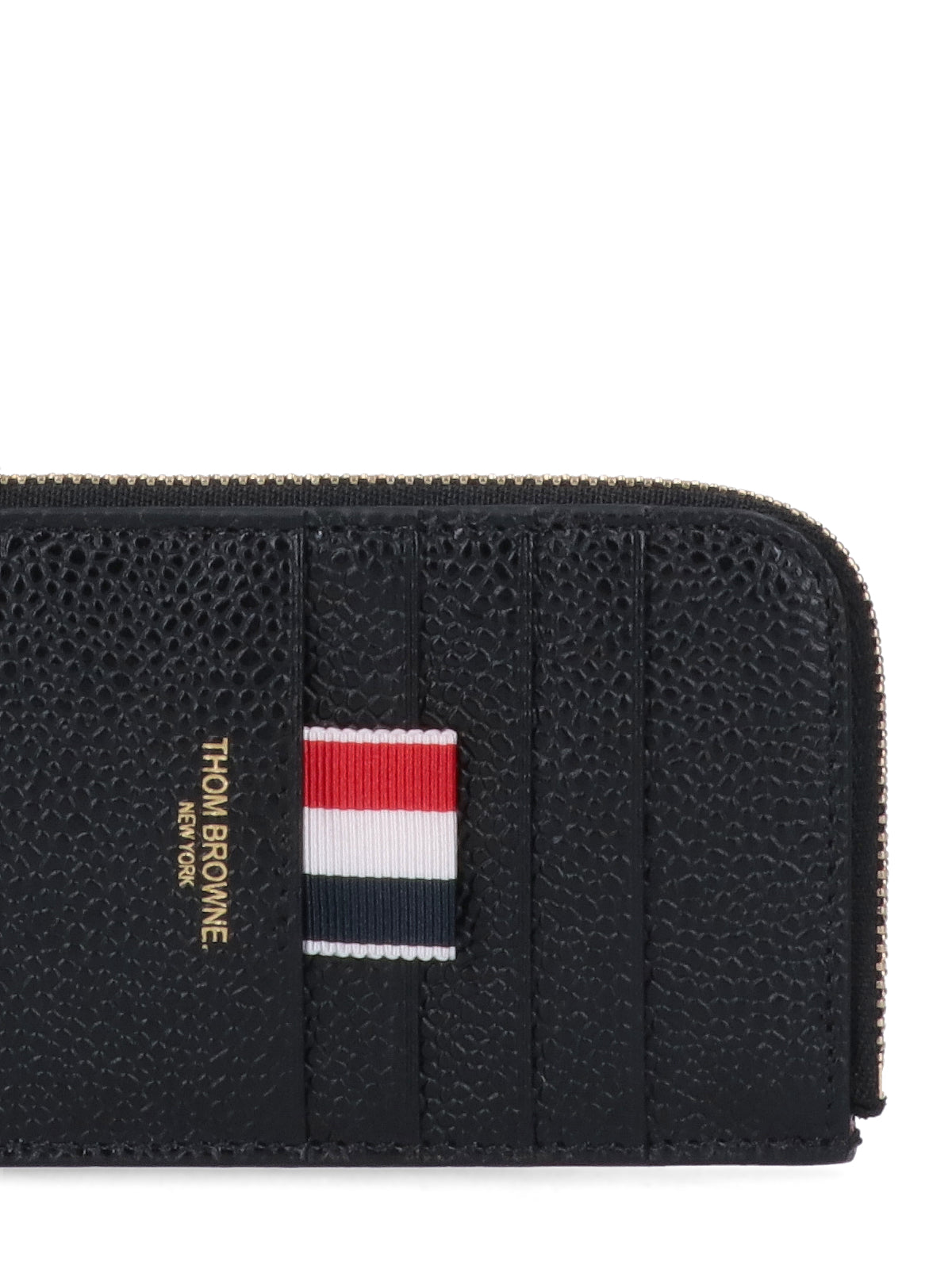 Thom Browne Wallets Black Calf Grain Leather