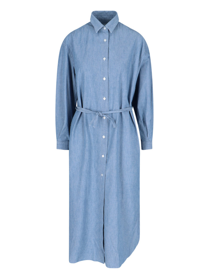 Finamore Dresses Blue Cotton