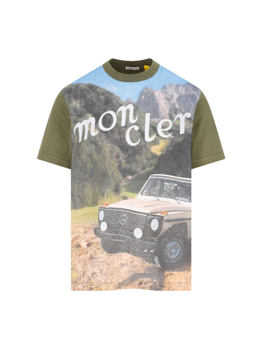 Moncler Genius 100% Cotton t-shirt in green