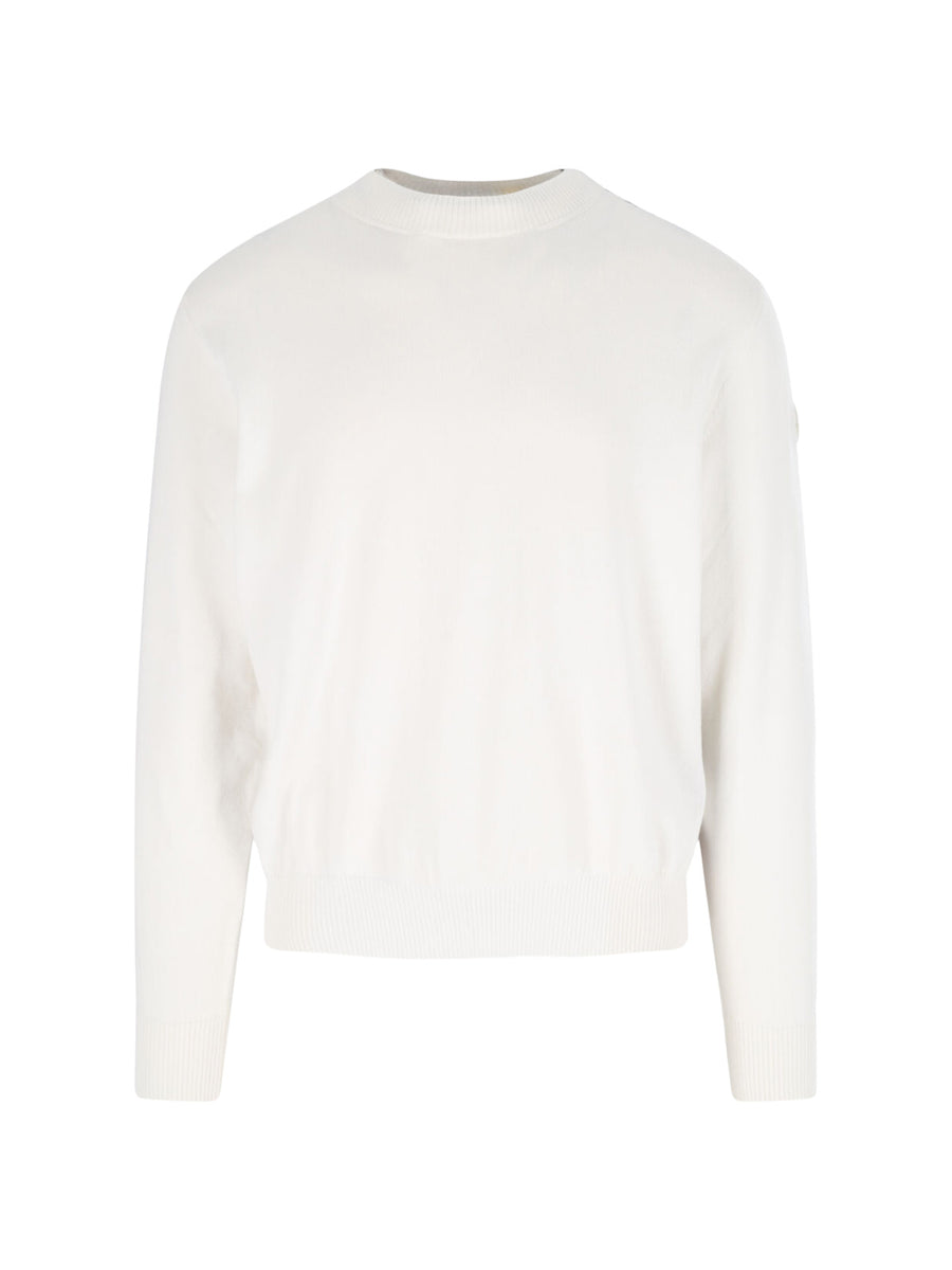 Moncler Genius 100% Cotton sweater in white