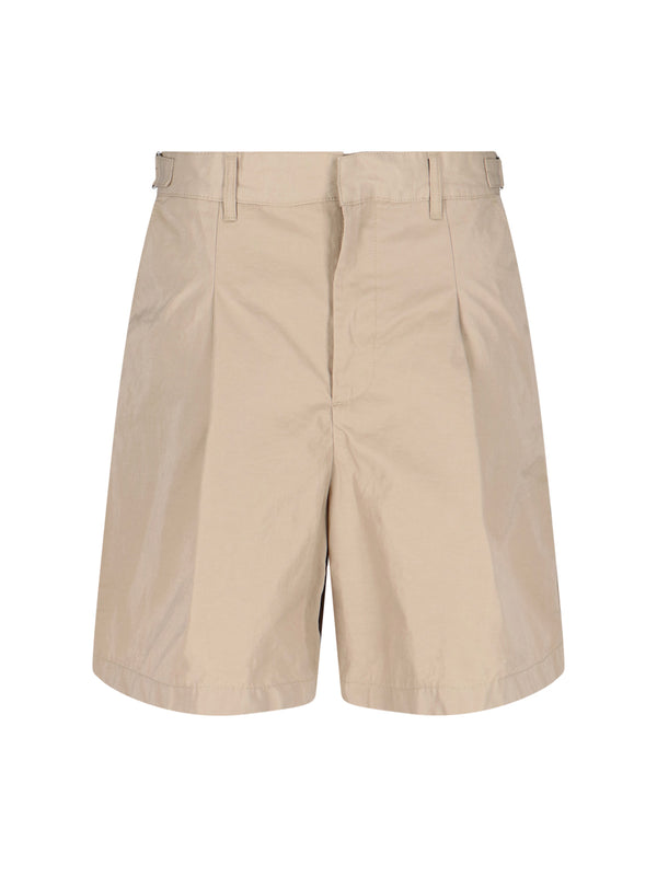 Entire Studios 68% Polyester bermuda shorts in beige