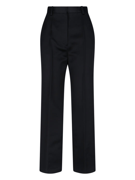 Loro Piana Trousers Black Silk