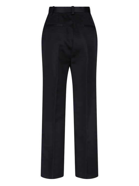 Loro Piana Trousers Black Silk