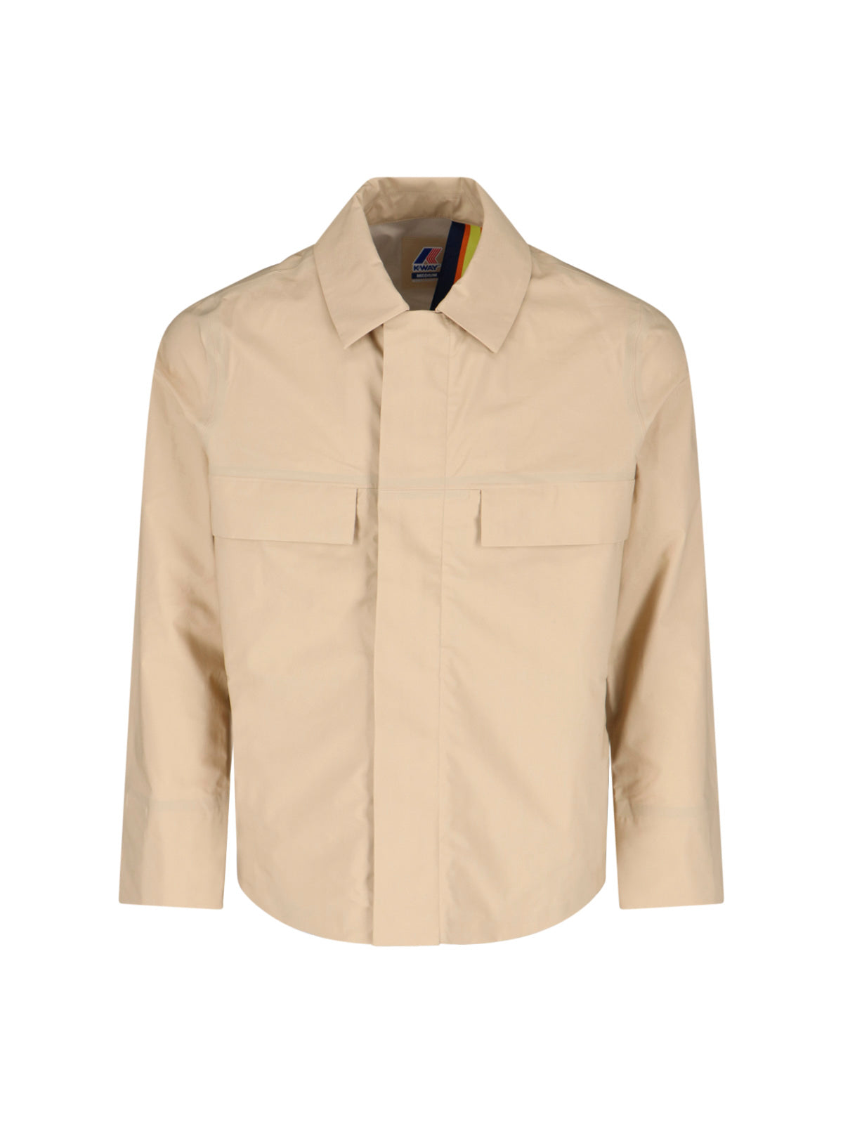 K-Way Jackets Beige Cotton