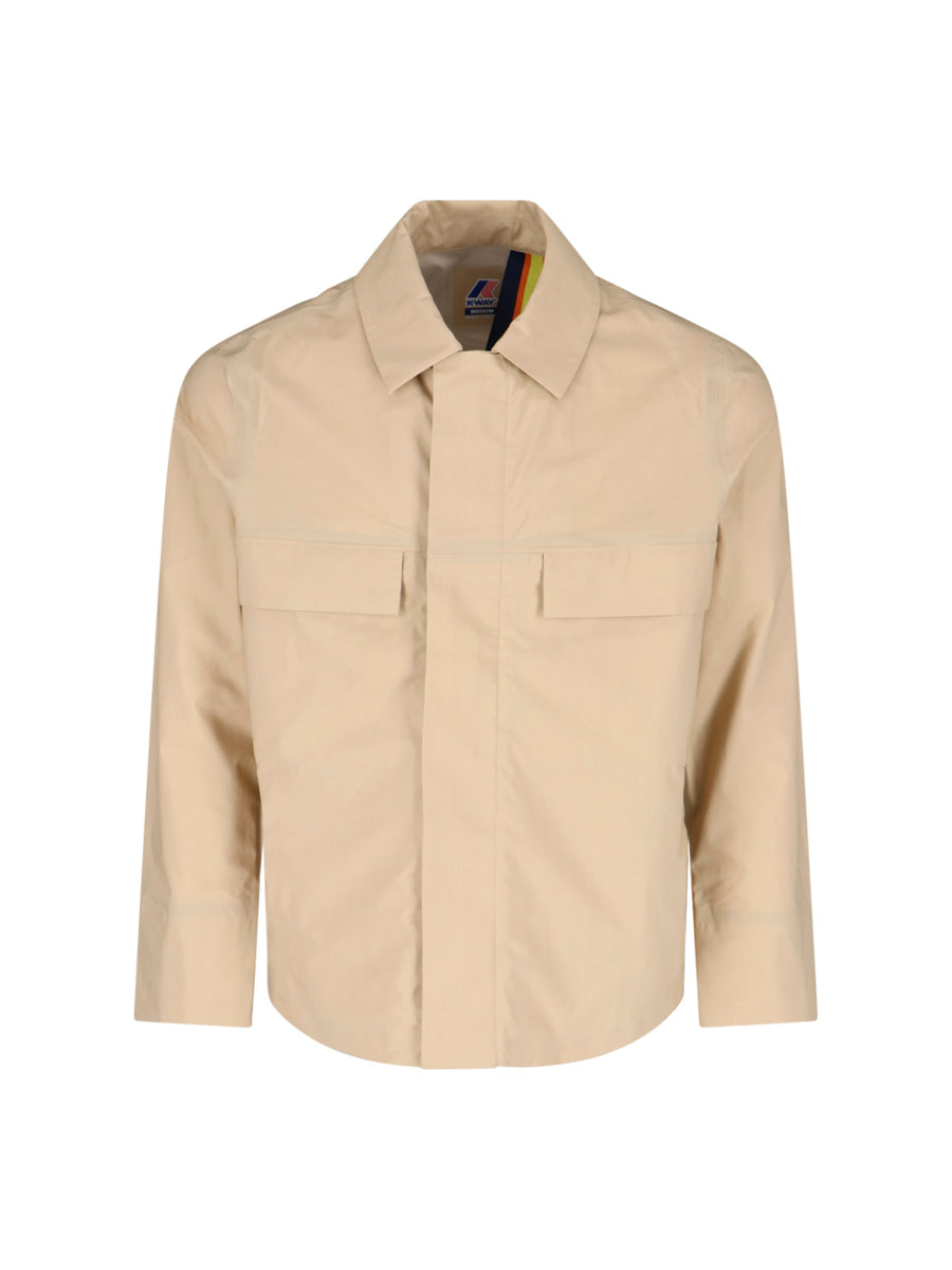 K-Way 100% Cotton jacket in beige