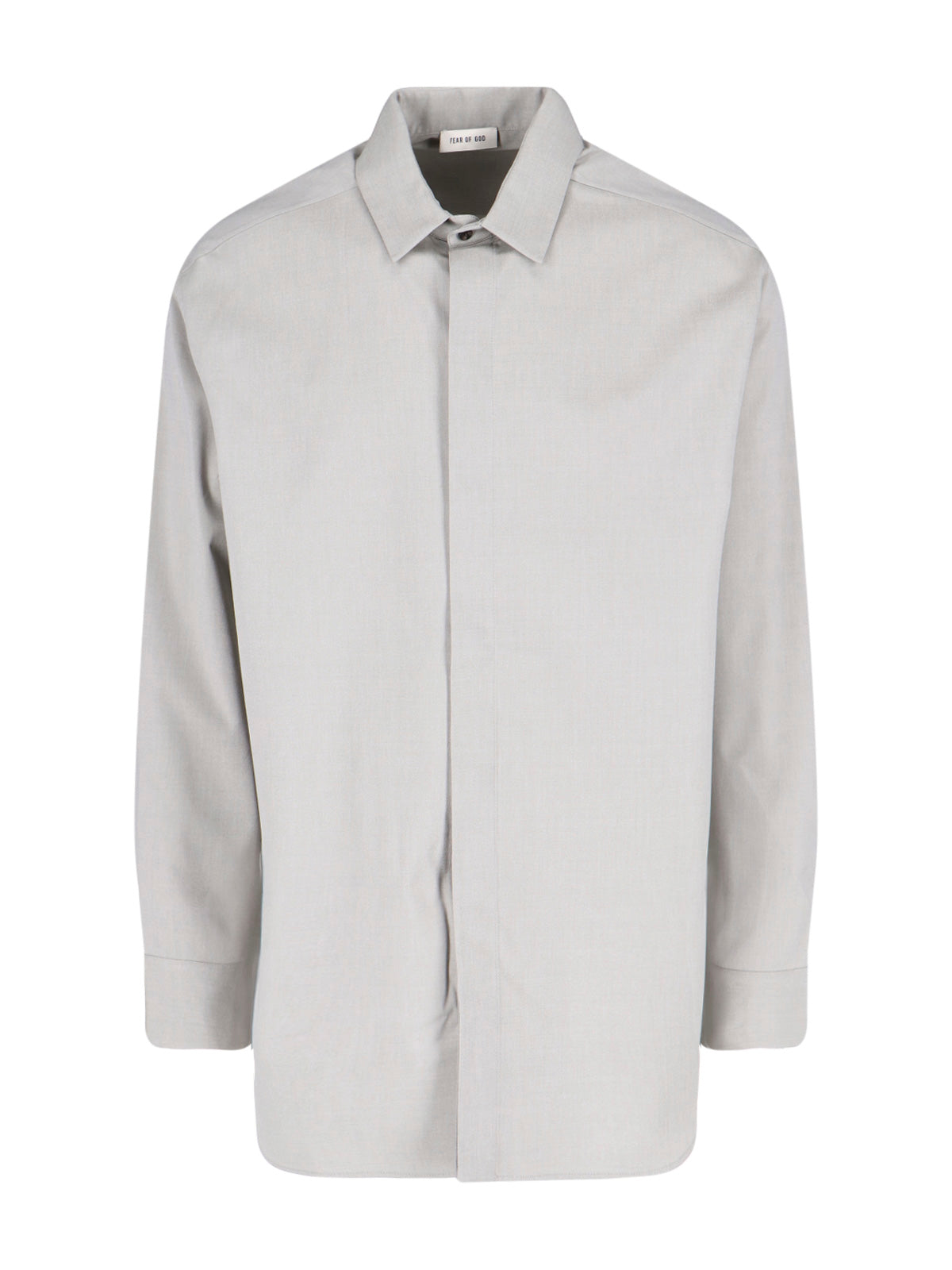 Fear of God Shirts Grey Cotton Virgin Wool Elastane