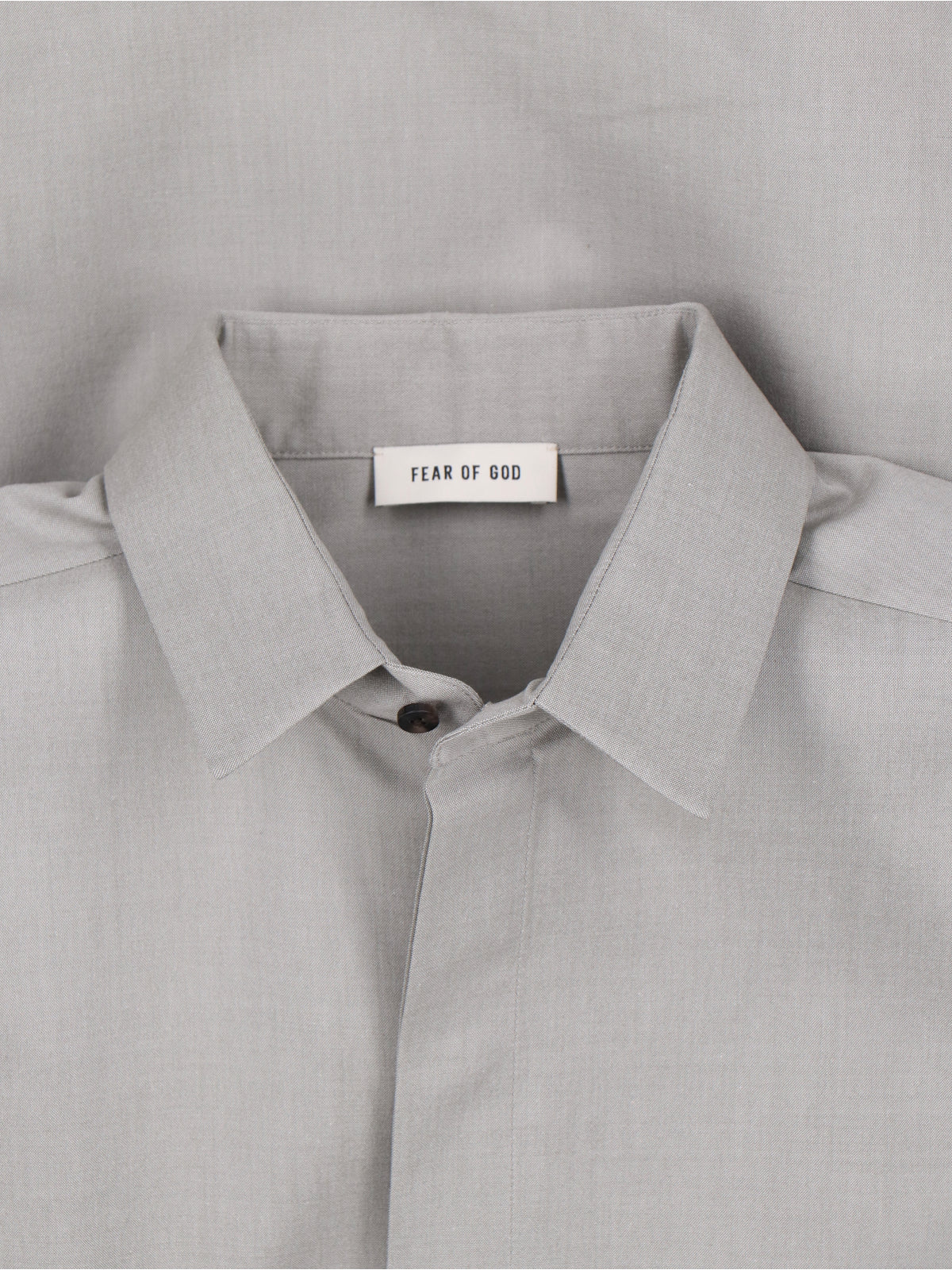 Fear of God Shirts Grey Cotton Virgin Wool Elastane