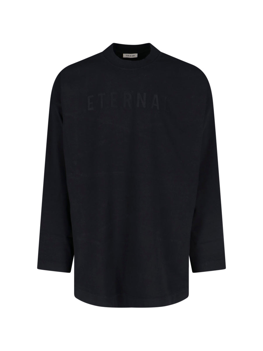 Fear Of God Self: 100% Cotton long-sleeve t-shirt in black