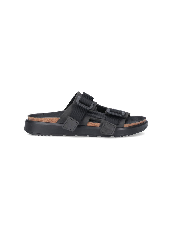 Birkenstock Nubuck Leather sandal in black