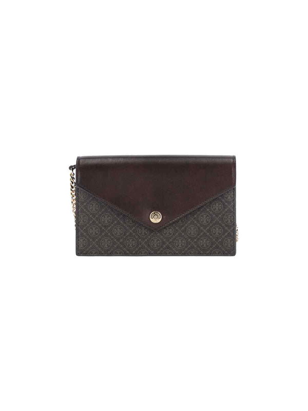Tory Burch 98% Cotton wallet in brown