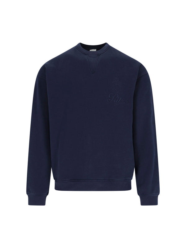 Frame 85% cotton 15% polyester sweatshirt in navy