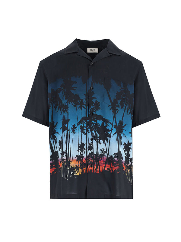 CéLine 100% viscose shirt in black