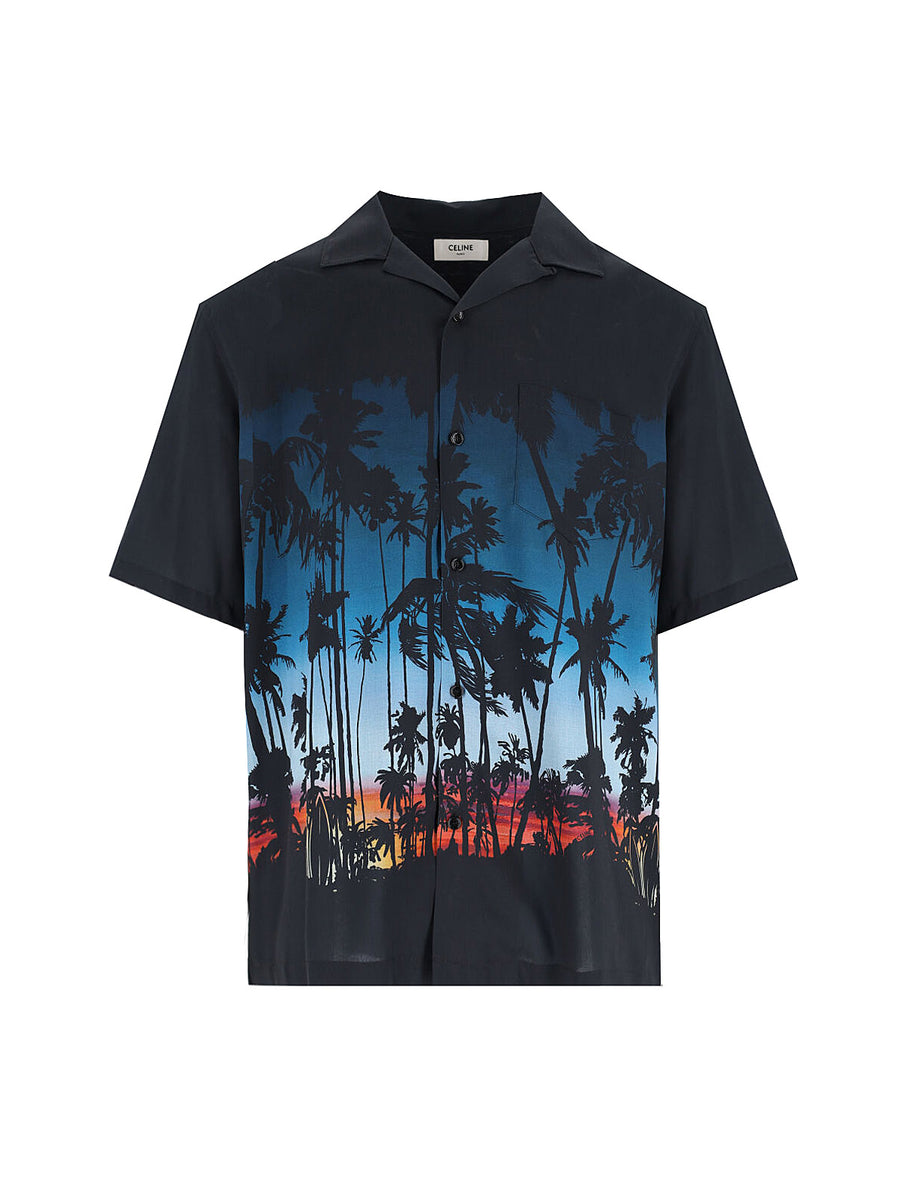 CéLine 100% viscose shirt in black