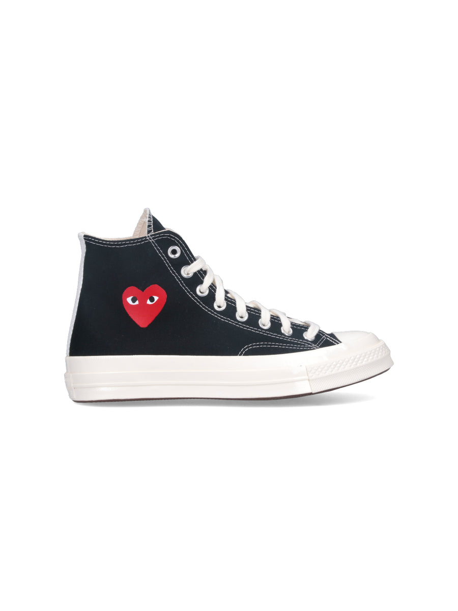 Comme Des Garcons Play 100% Cotton sneaker in black
