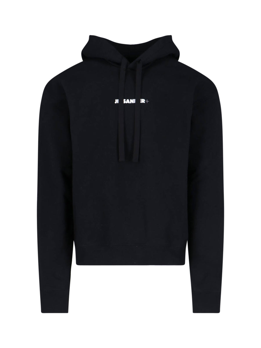 Jil Sander 100% Cotton hoodie in black