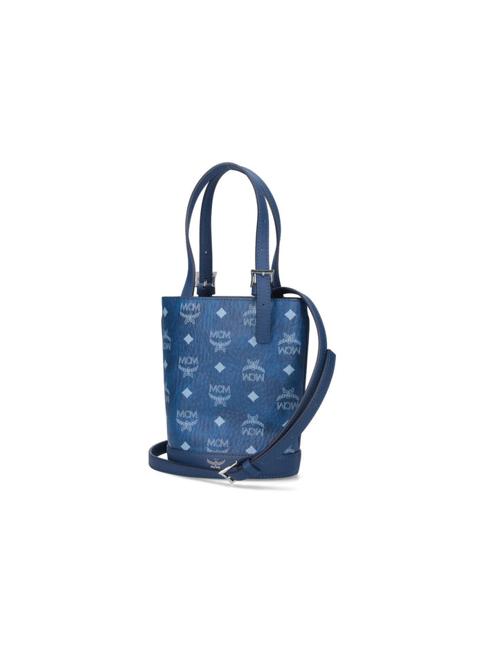 Mcm Bags Blue Polyurethane