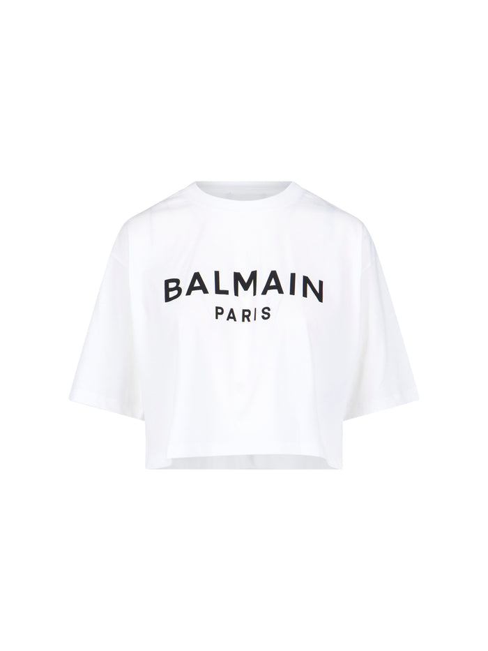 Balmain T-Shirts And Polos White Cotton