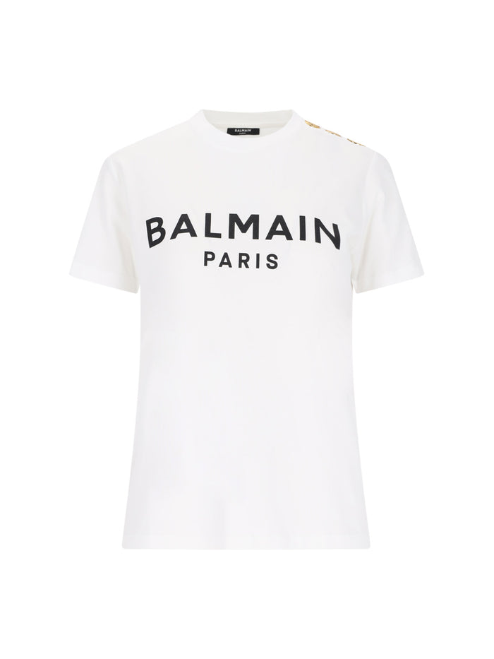 Balmain T-shirts and Polos White Cotton