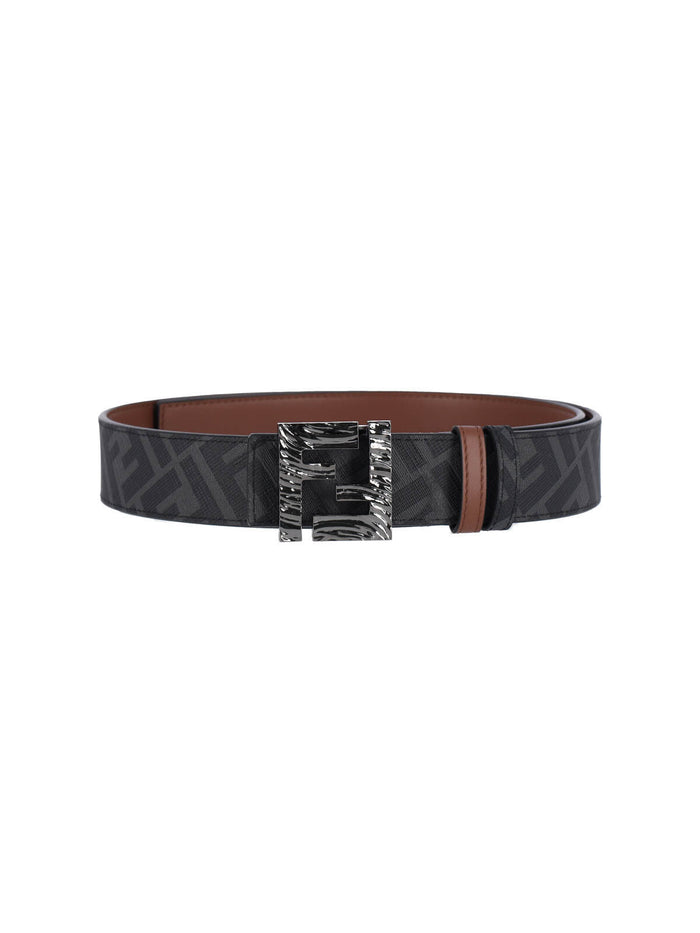 Fendi Belts Brown Calf Leather