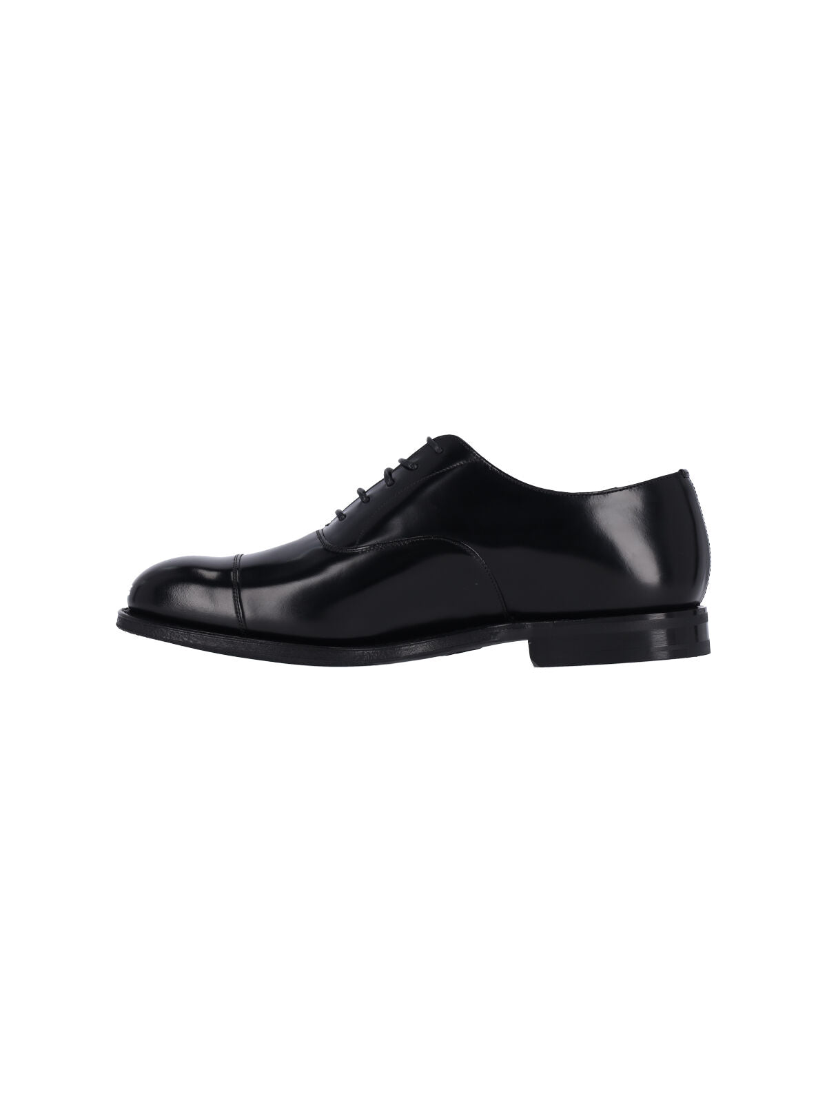 Churchs Flat Shoes Black Calf Leather
