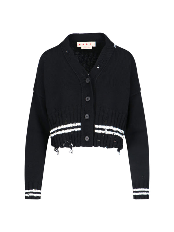Marni 100% Cotton cardigan in black