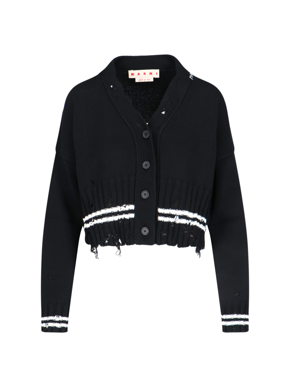 Marni Sweaters Black Cotton