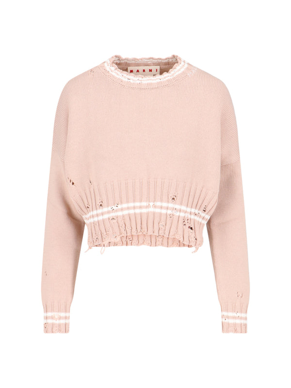 Marni 100% Cotton sweater in pink