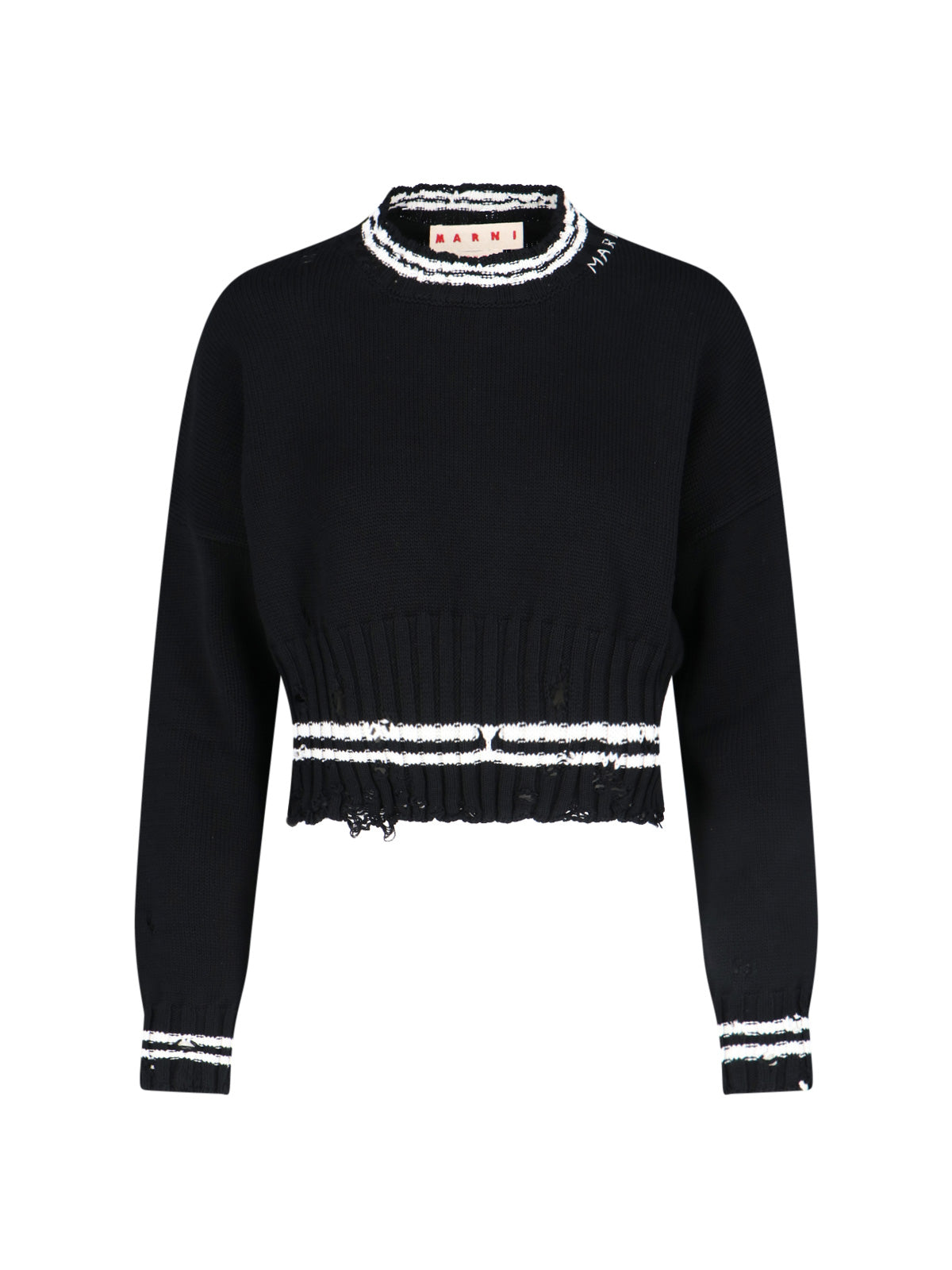 Marni Sweaters Black Cotton