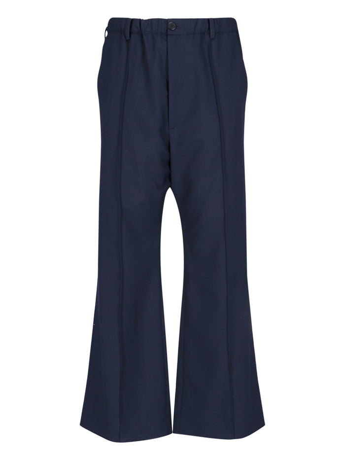 Marni Trousers Blue Primary Fabric: Virgin Wool