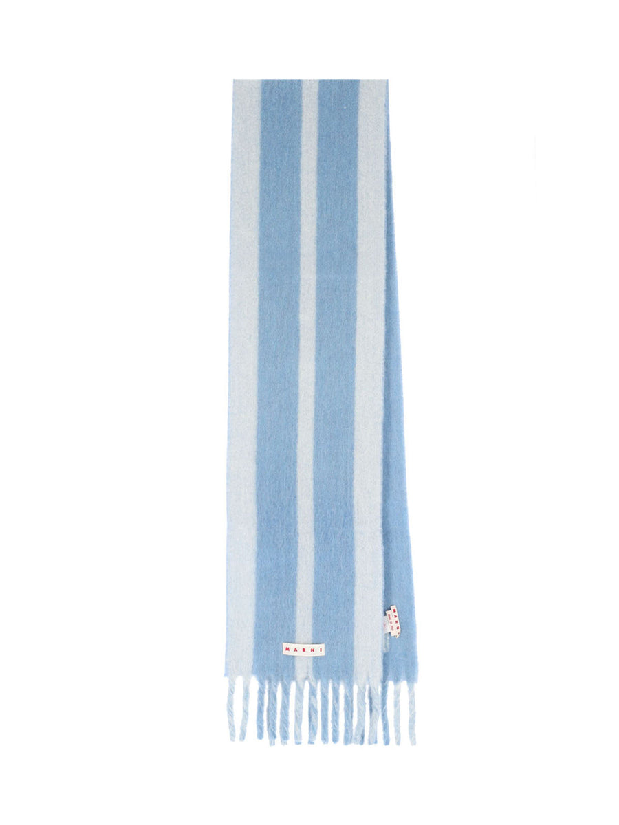 Marni 50% Wool scarf in blue