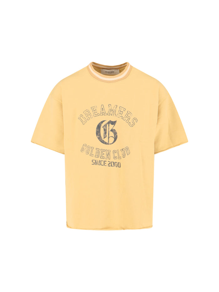 Golden Goose T-shirts and Polos Yellow Main Fabric: Cotton