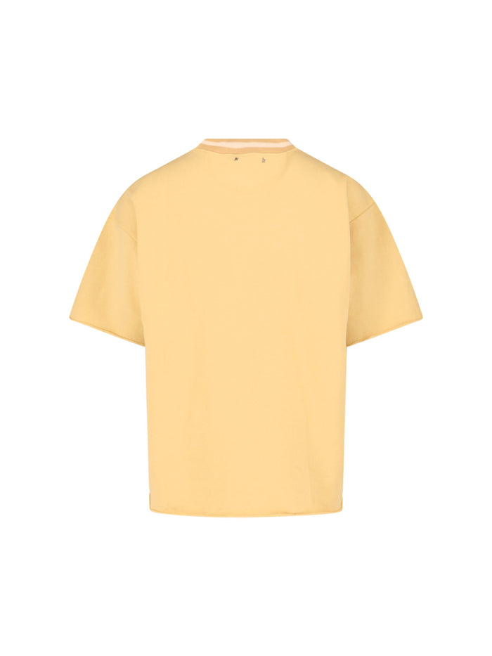 Golden Goose T-shirts and Polos Yellow Main Fabric: Cotton