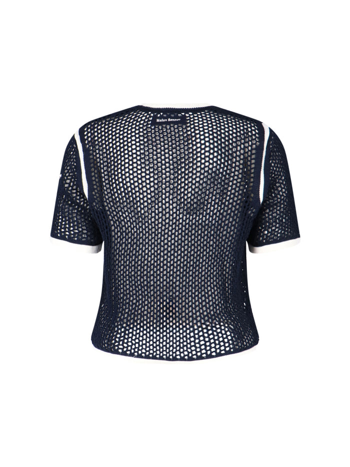 Adidas X Wales Bonner T-Shirts And Polos Blue Cotton Polyester