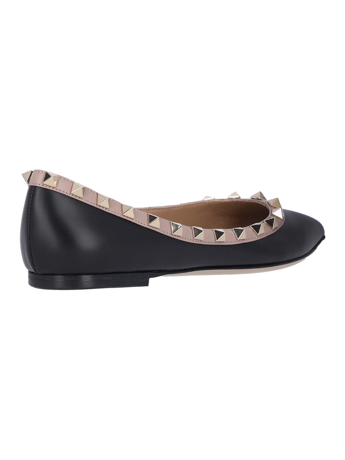 Valentino Garavani Flat Shoes Black Upper: Calf Leather