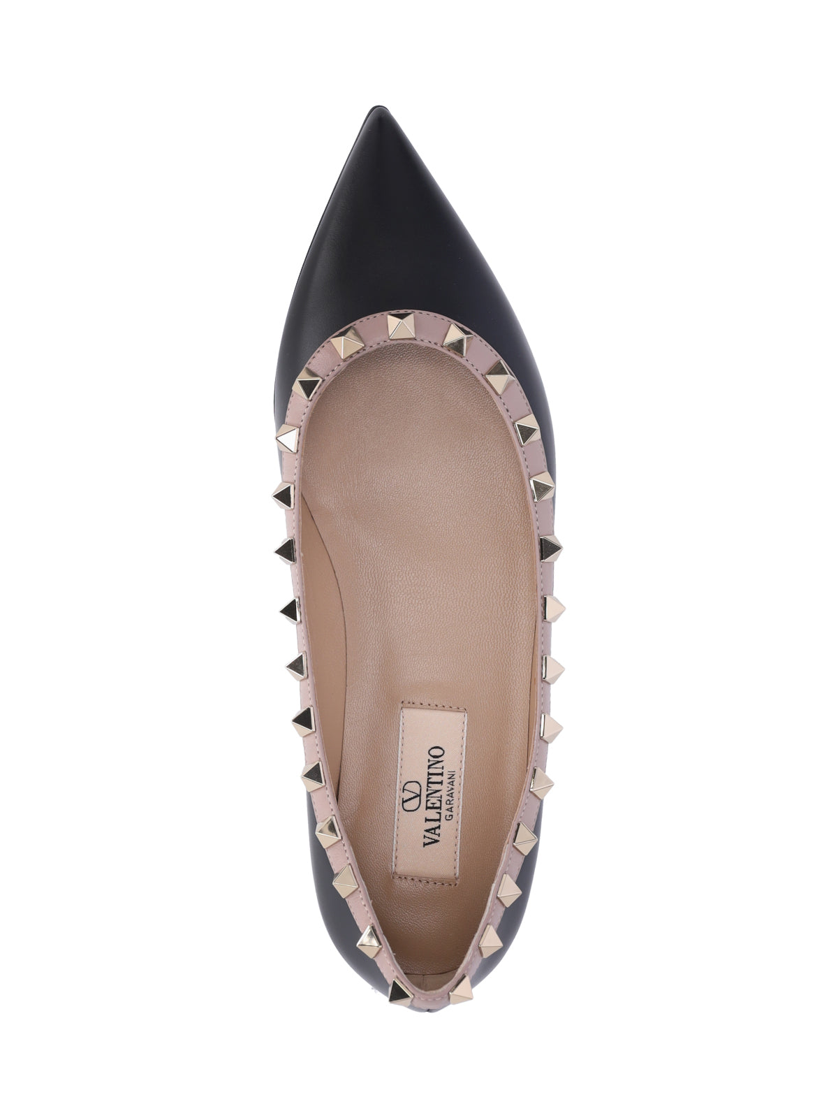 Valentino Garavani Flat Shoes Black Upper: Calf Leather