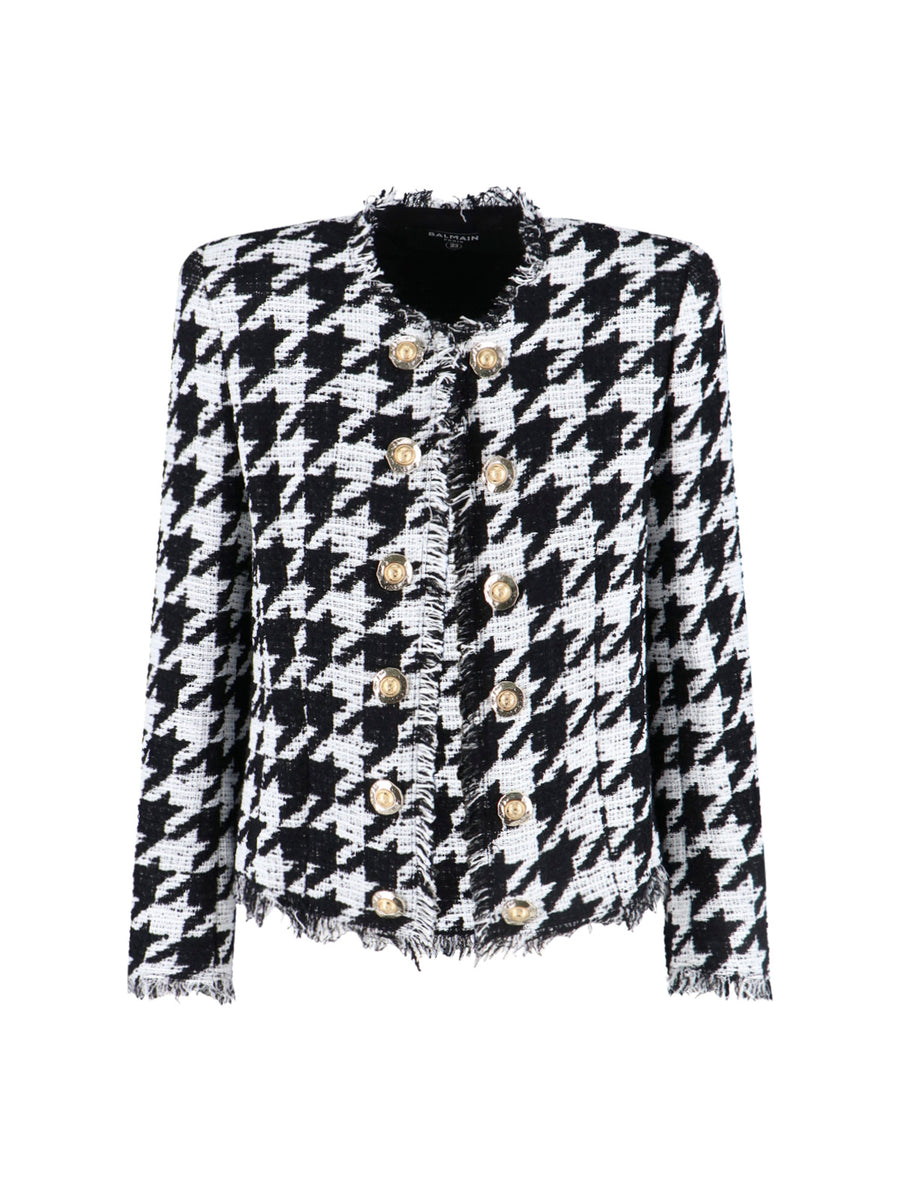 Balmain 71% Cotton jacket in black