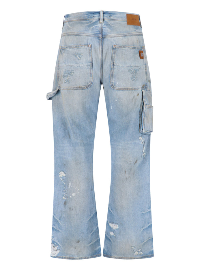 Amiri Jeans Blue Cotton