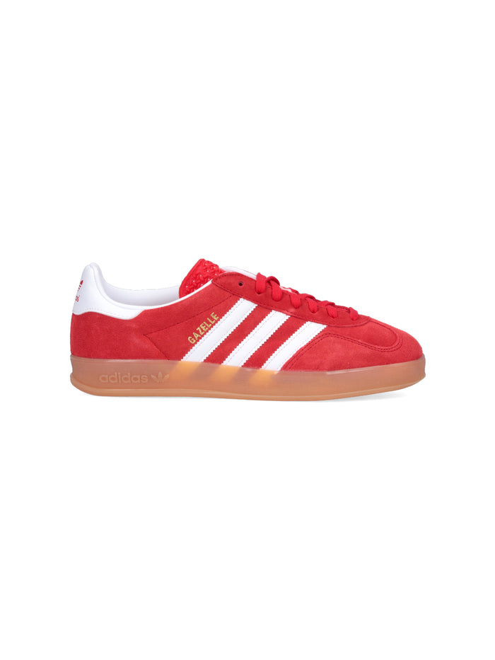 Adidas Sneakers Red Calf Leather