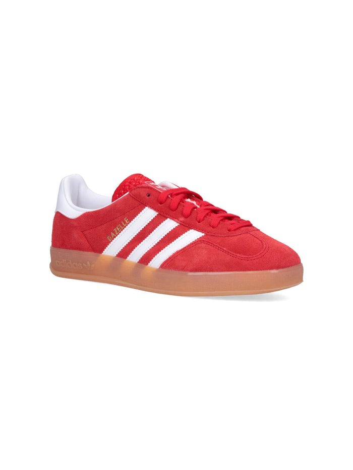 Adidas Sneakers Red Calf Leather