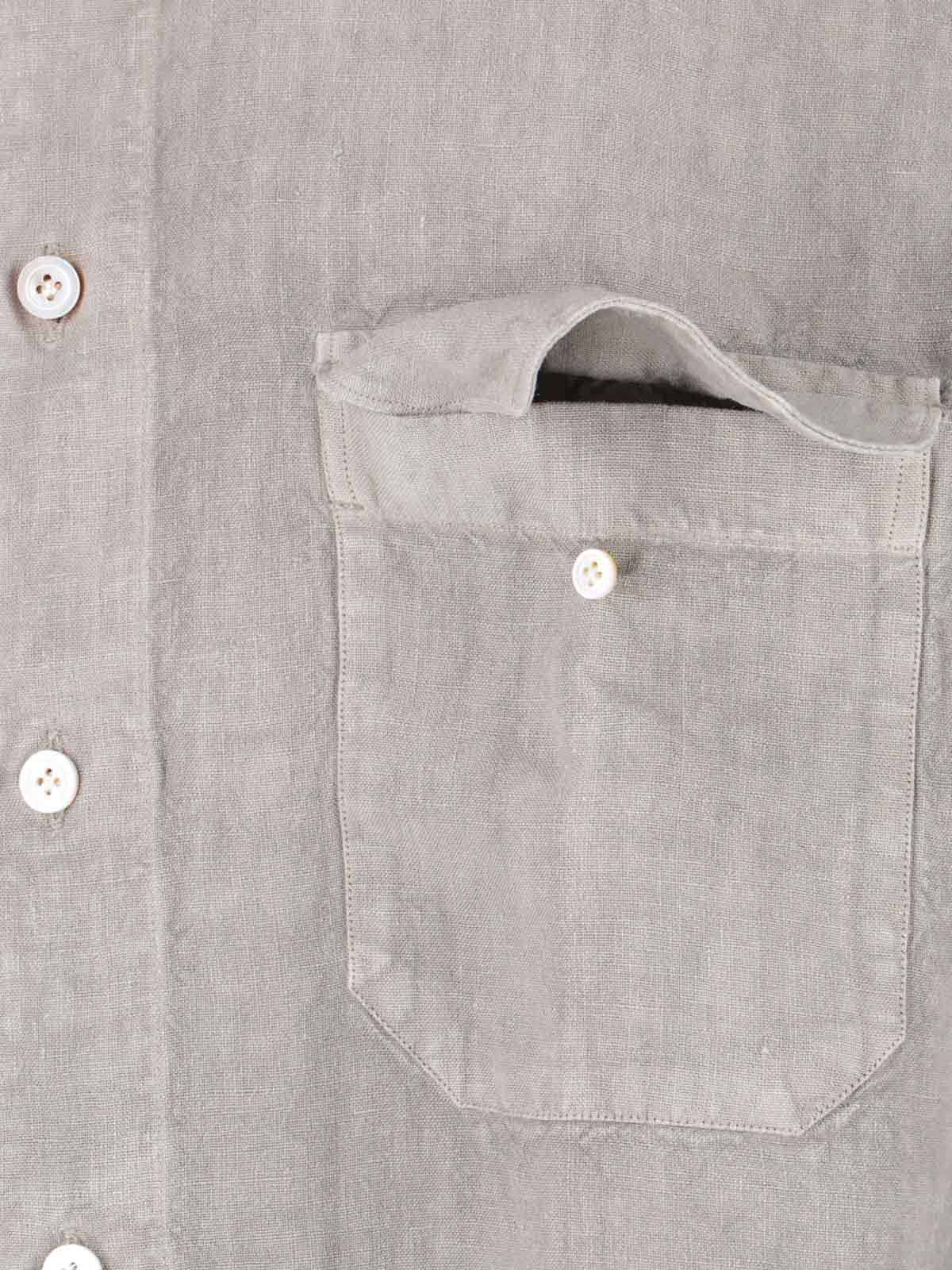 Finamore Shirts Beige Linen