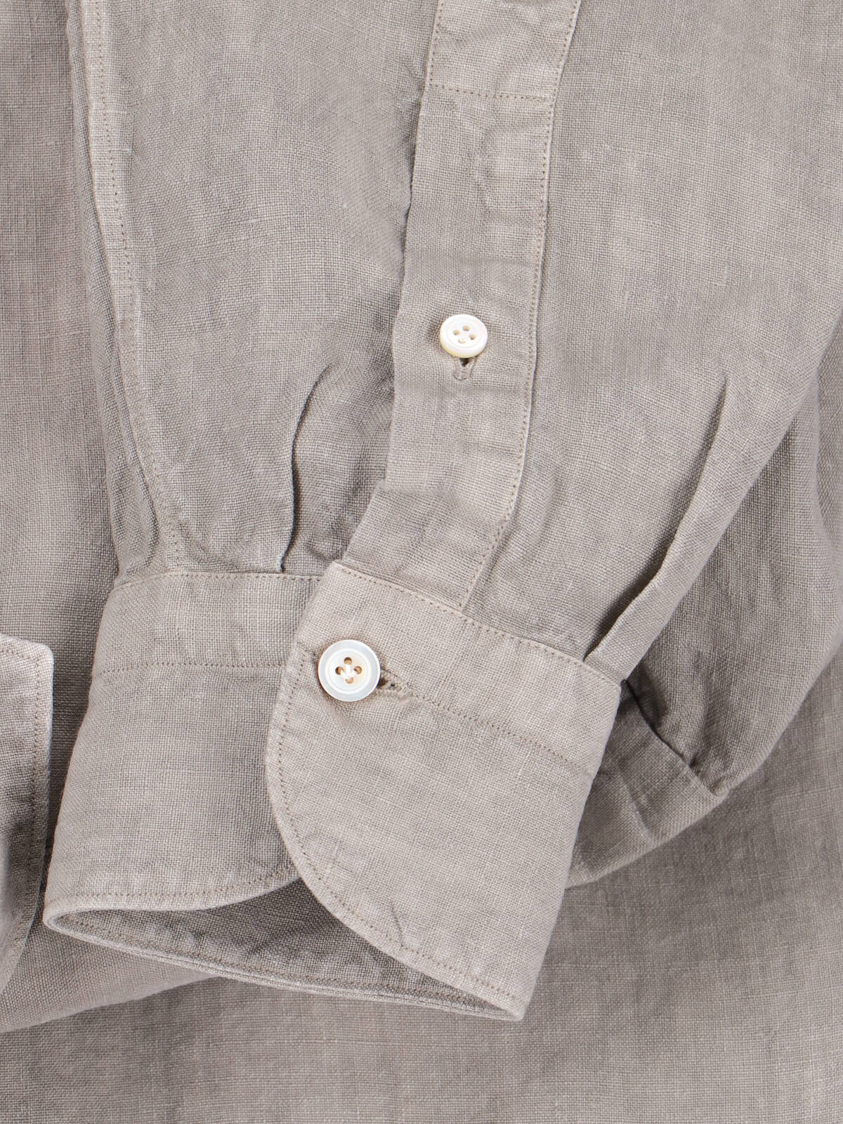 Finamore Shirts Beige Linen