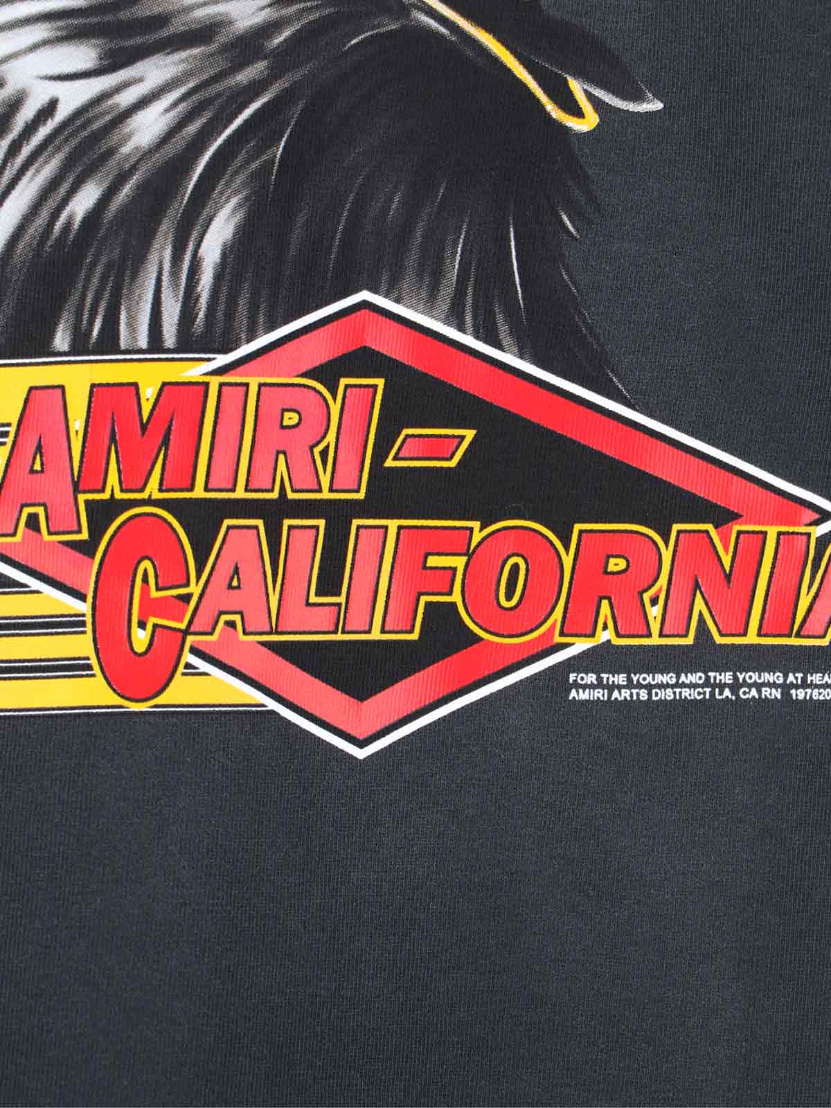 Amiri T-shirts and Polos Black Cotton