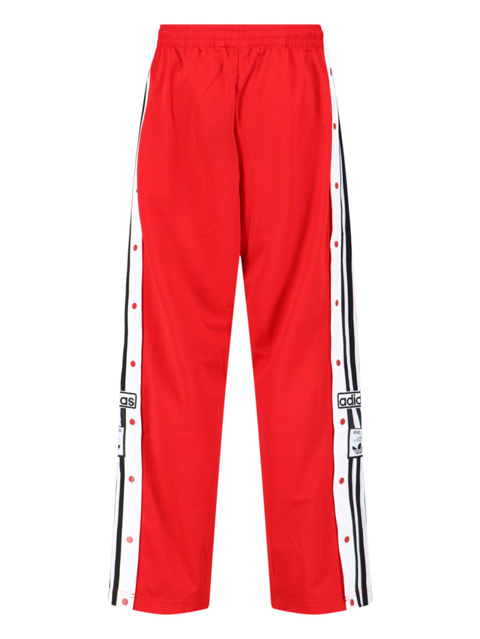 Adidas Trousers Red Polyester