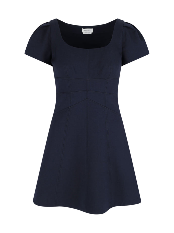 Alexander McQueen Dresses Blue Wool