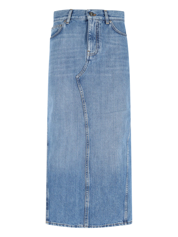 Givenchy 100% Cotton skirt in blue