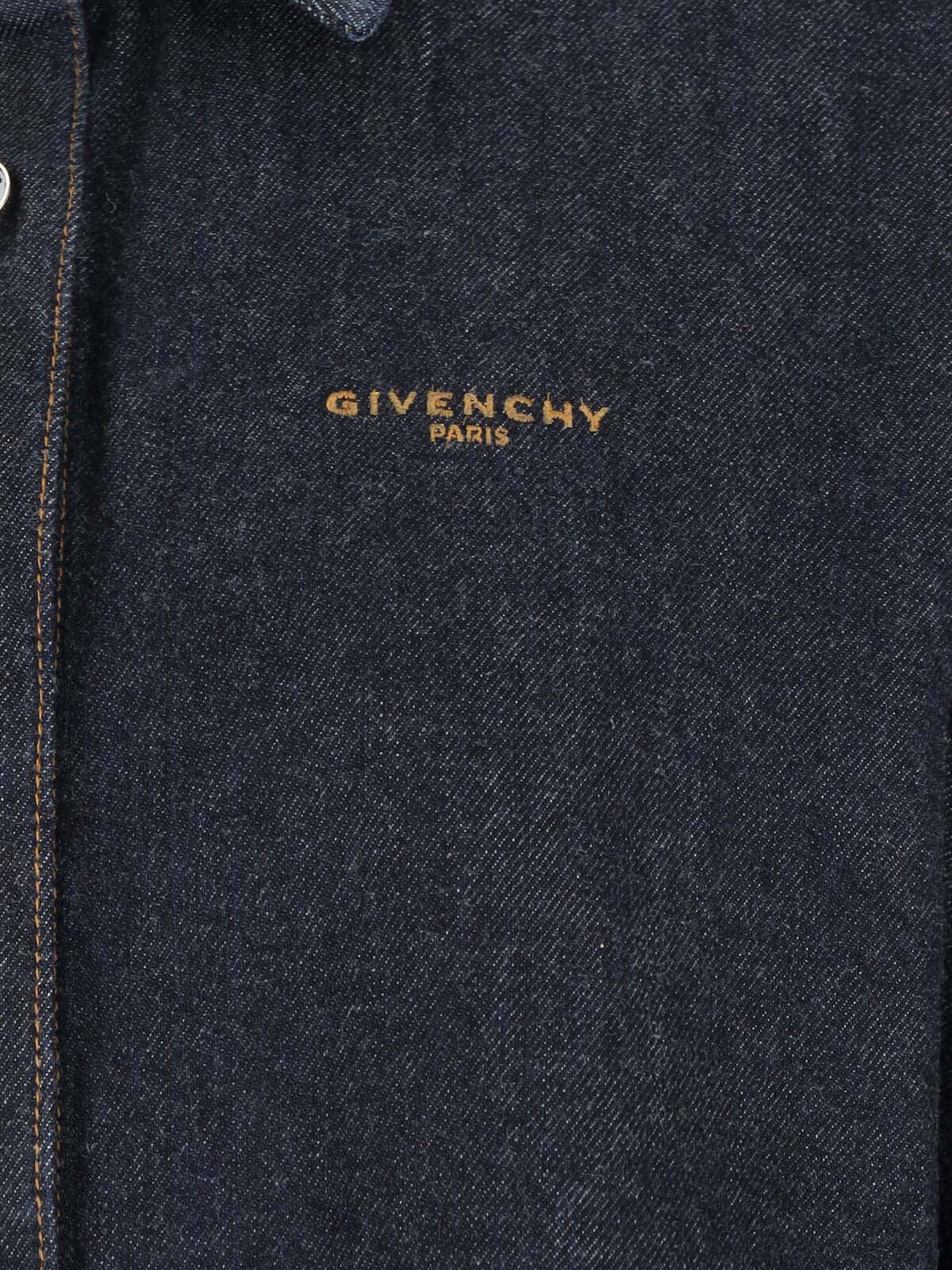 Givenchy Shirts Blue Cotton