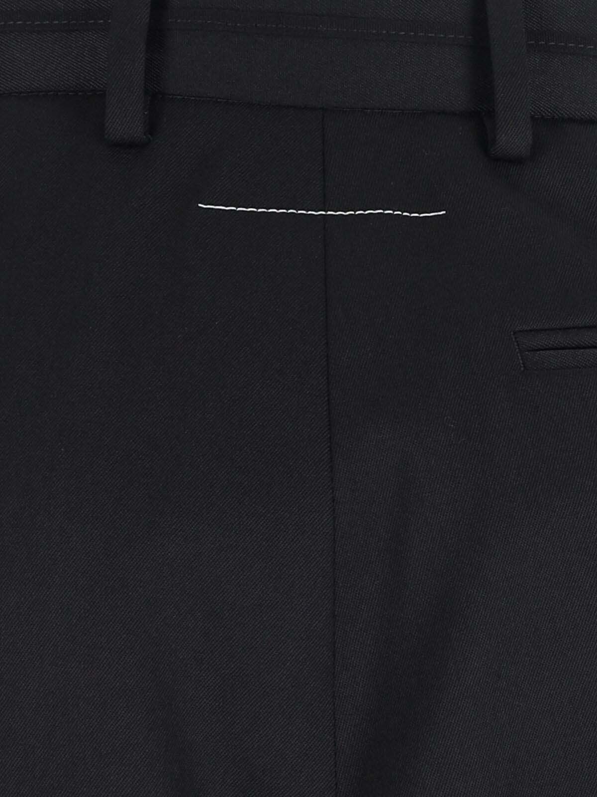 Mm6 Maison Margiela Trousers Black Polyester
