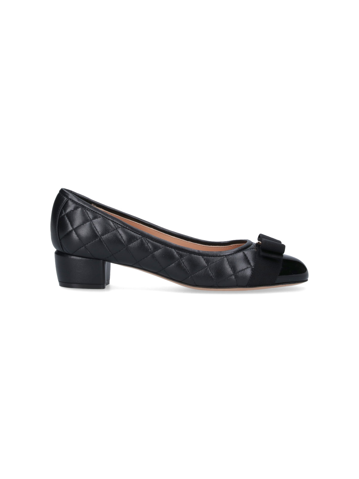 Ferragamo With Heel Black Upper: Goat Leather