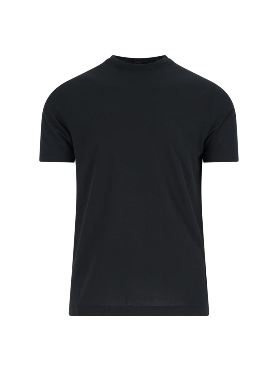 Zanone 100% Cotton t-shirt in black
