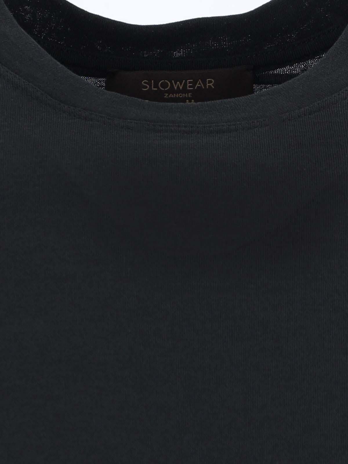 Zanone T-Shirts And Polos Black Cotton